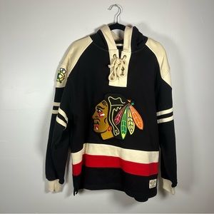 Chicago Blackhawks causeway collective jersey hoodie size medium